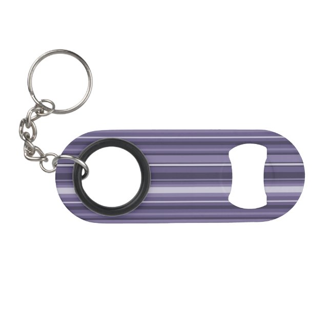Porte-clé Décapsuleur Bandes de cuir violet (Devant (Horizontal))