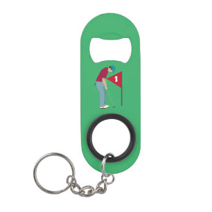 Porte-clé Décapsuleur Boule de rouille verte