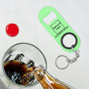 Porte-clé Décapsuleur Business Light Green Porte - clé et Bottle Opener