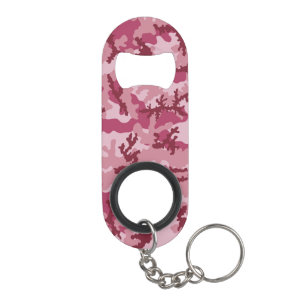Porte-clé Décapsuleur Camouflage rose