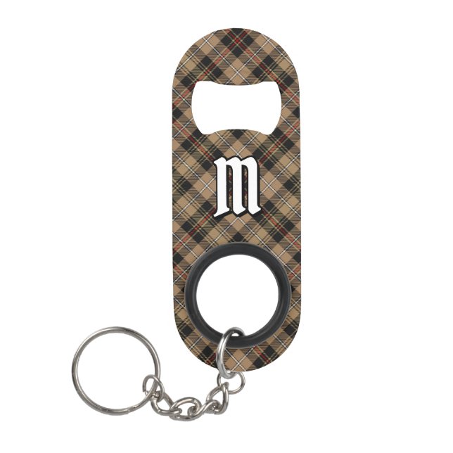 Porte-clé Décapsuleur Clan MacKenzie Chasse Brown Tartan (Devant)