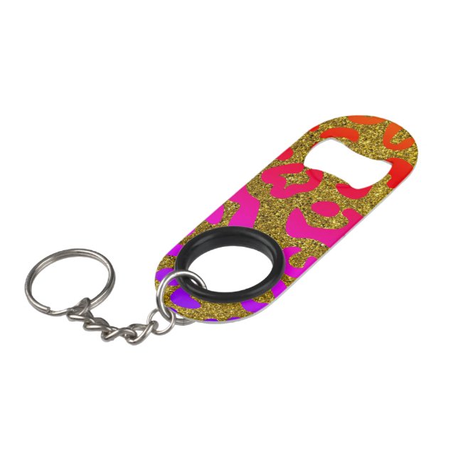 Porte-clé Décapsuleur Cool Rose or violet (Devant Angle)