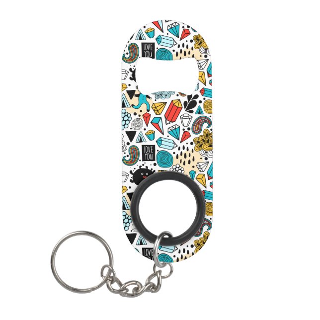 Porte-clé Décapsuleur Crazy head (Devant)