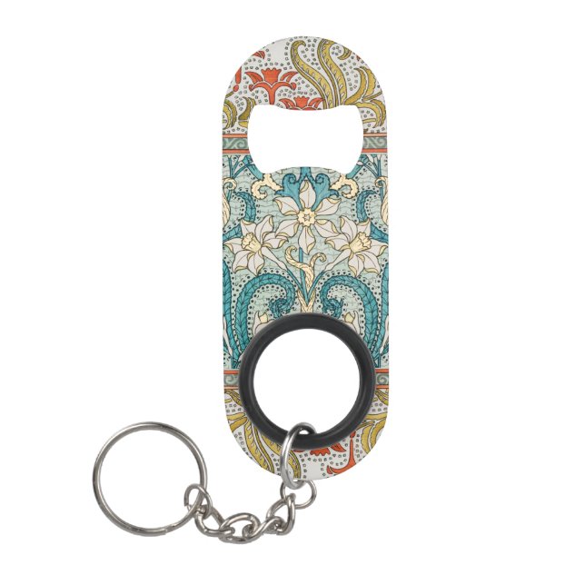 Porte-clé Décapsuleur Daffodique chintz papier peint à fleurs Art nouvea (Devant)