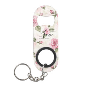 Porte-clé Décapsuleur De Jolies Roses Roses Romantiques Amour