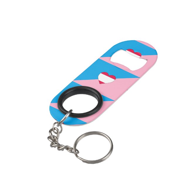 Porte-clé Décapsuleur Drapeau de fierté de jeu d'âge (angle arrière)