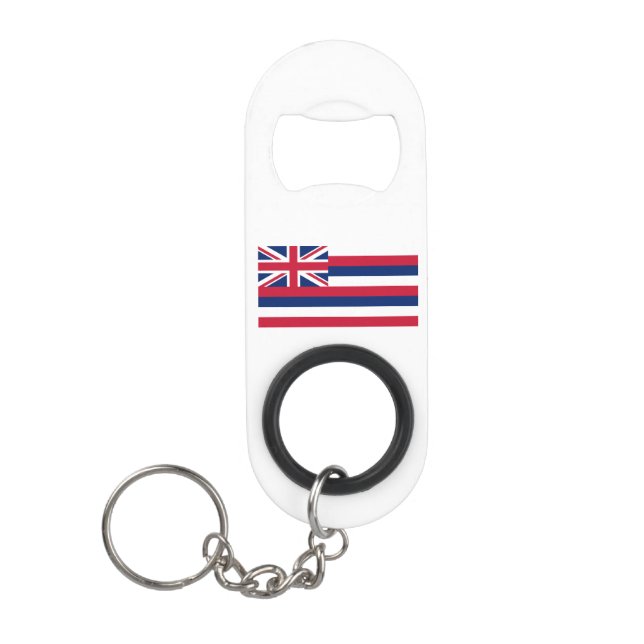 Porte-clé Décapsuleur Drapeau de l'État d'Hawaii (Devant)