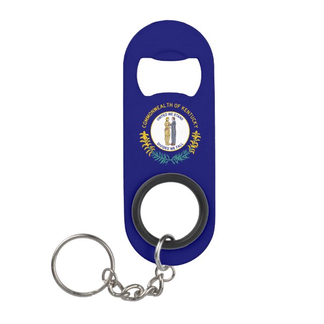 Porte-clé Décapsuleur Drapeau de l'État du Kentucky (Devant)