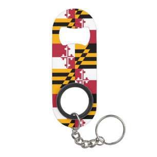 Porte-clé Décapsuleur Drapeau décoratif de l'État du Maryland