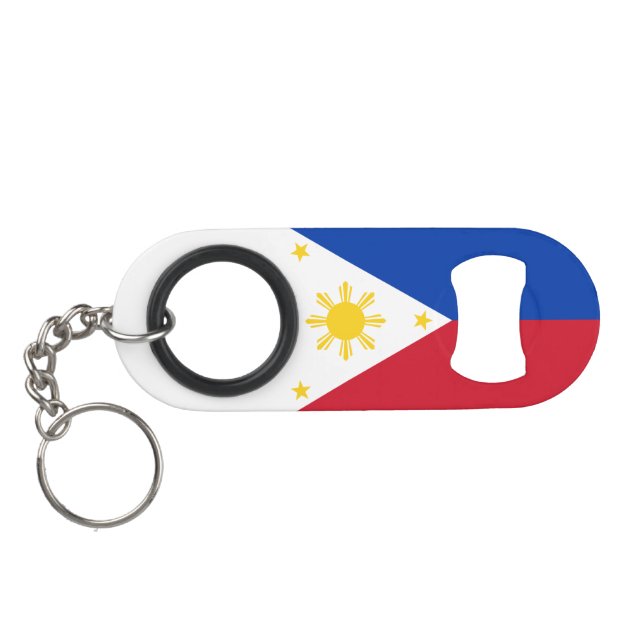 Porte-clé Décapsuleur Drapeau des Philippines (Dos Horizontal)
