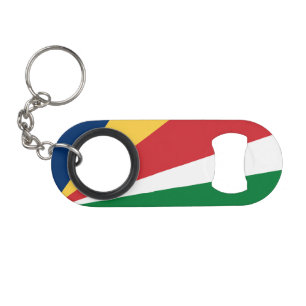 Porte-clé Décapsuleur Drapeau des Seychelles