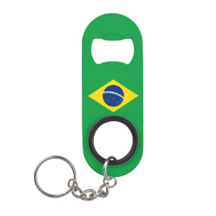 Porte-clé Décapsuleur Drapeau du Brésil patriotique