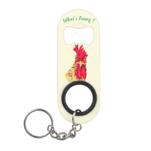 Porte-clé Décapsuleur Drôle surpris Rooster Porte - clé Bottle Ouvrir