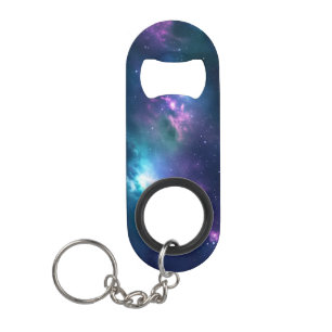 Porte-clé Décapsuleur Éclairage stellaire : nébuleuse avec étoiles brill