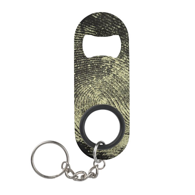 Porte-clé Décapsuleur Empreinte digitale renversée de boucle (Devant)