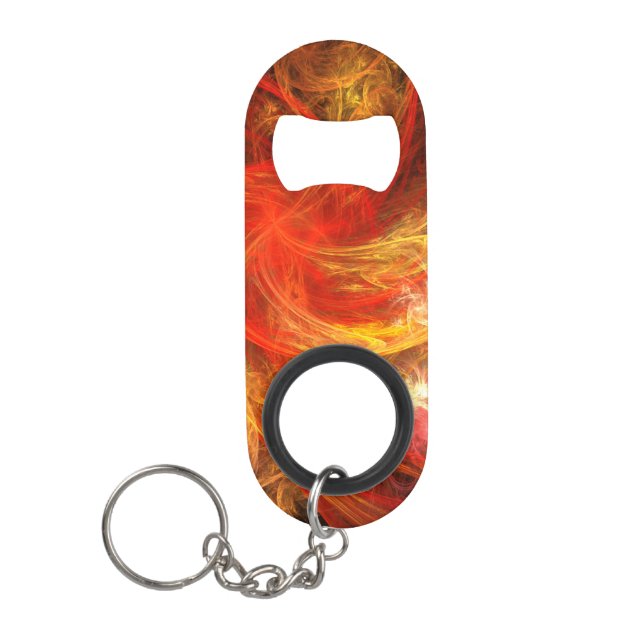 Porte-clé Décapsuleur Firestorm Art Abstrait (Devant)