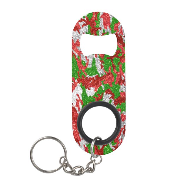 Porte-clé Décapsuleur Haus De Camo Motif Silver Xmas (Devant)