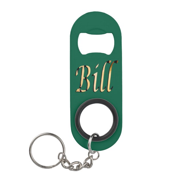 Porte-clé Décapsuleur Hommes Appelés Bill, (Devant)