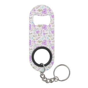 Porte-clé Décapsuleur Jolis motifs paisley pastel colorés
