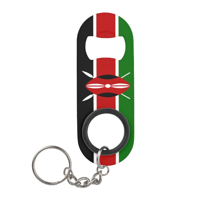 Porte-clé Décapsuleur Kenya Pride Patriotic Porte - clé Bottle Opener (Devant)