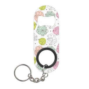 Porte-clé Décapsuleur le paon badine le cru de papier peint