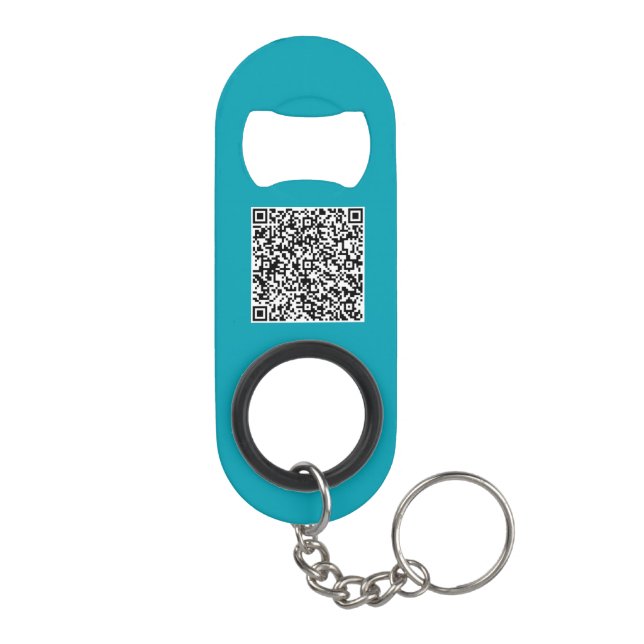 Porte-clé Décapsuleur Logo et QR Code Promotion Porte - clé Bottle Opene (Dos)