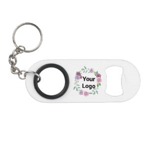 Porte-clé Décapsuleur Logo personnalisé simple et élégant ici société g