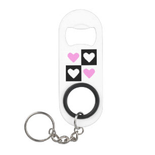 Porte-clé Décapsuleur Mazipoodles Coeurs Résumé Rose