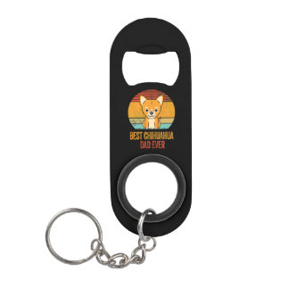 Porte-clé Décapsuleur Meilleur Papa Chihuahua Jamais Vintage Trouvé