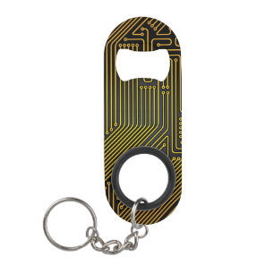 Porte-clé Décapsuleur Motif de carte d'ordinateur