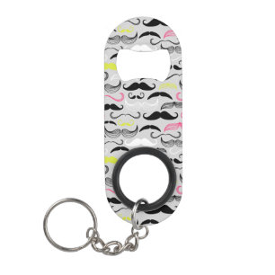 Porte-clé Décapsuleur Motif de moustache, rétro style