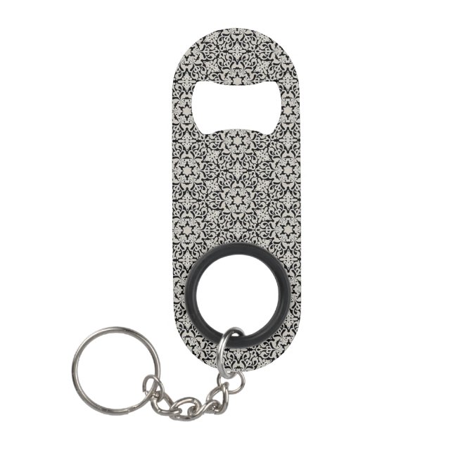 Porte-clé Décapsuleur Motif floral arabe (Devant)