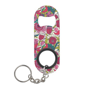 Porte-clé Décapsuleur Motif floral lumineux