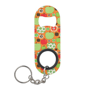 Porte-clé Décapsuleur Motif mignon d'illustration de pomme
