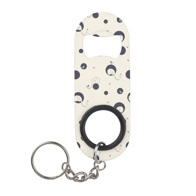Porte-clé Décapsuleur Motif timide d'éléphant (Devant)