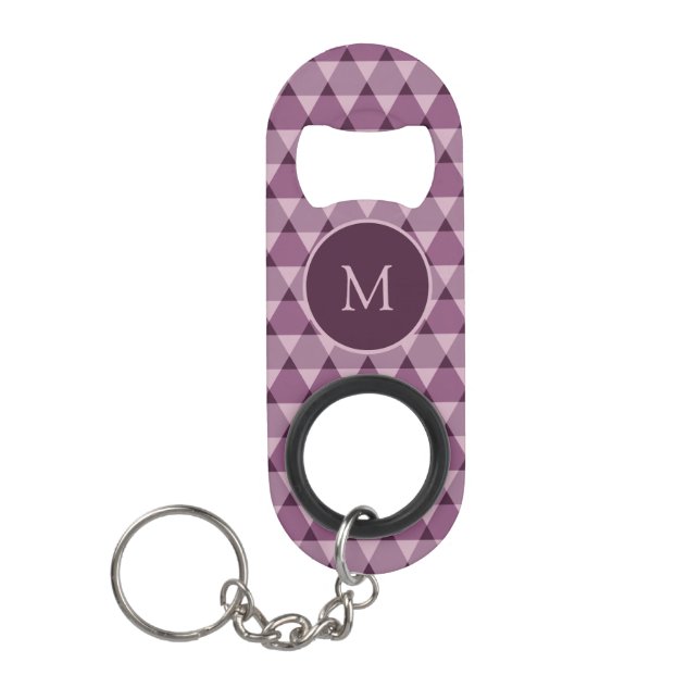 Porte-clé Décapsuleur Motif triangles (Devant)