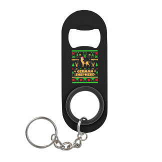 Porte-clé Décapsuleur Noël berger allemand