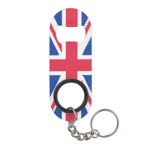 Porte-clé Décapsuleur Original cross-stitch design Union Jack
