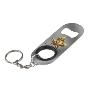 Porte-clé Décapsuleur Ouverture de bouteille Canada Custom Gold Canada S