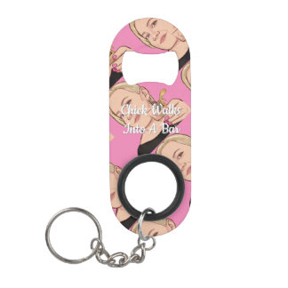 Porte-clé Décapsuleur Ouverture de bouteille de clé - PINK