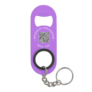 Porte-clé Décapsuleur Ouverture de bouteille de code QR et de Porte - cl
