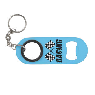 Porte-clé Décapsuleur Ouverture de la bouteille de drapeau de course