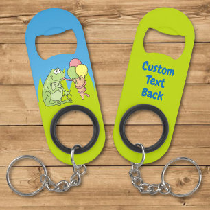 Porte-clé Décapsuleur Ouvre-bouteille grenouille avec glaces en porte-cl