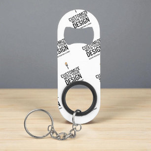 Porte-clé Décapsuleur Ouvre-bouteille personnalisé minimaliste à l'effig