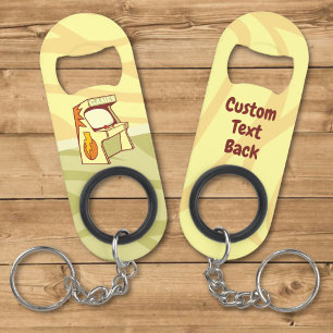 Porte-clé Décapsuleur Ouvre-bouteille porte-clés de borne d'arcade