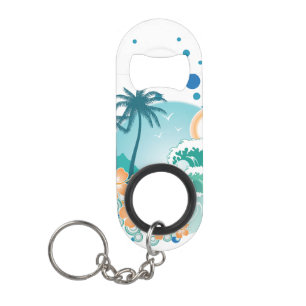 Porte-clé Décapsuleur Ouvreur de bouteille de surf d'île mini avec le