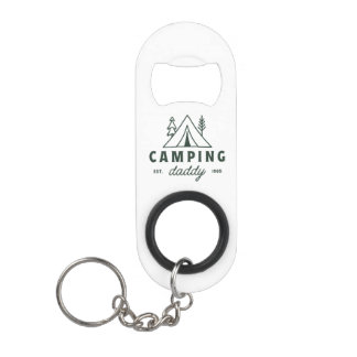 Porte-clé Décapsuleur Papa camping papa campeur père drôle