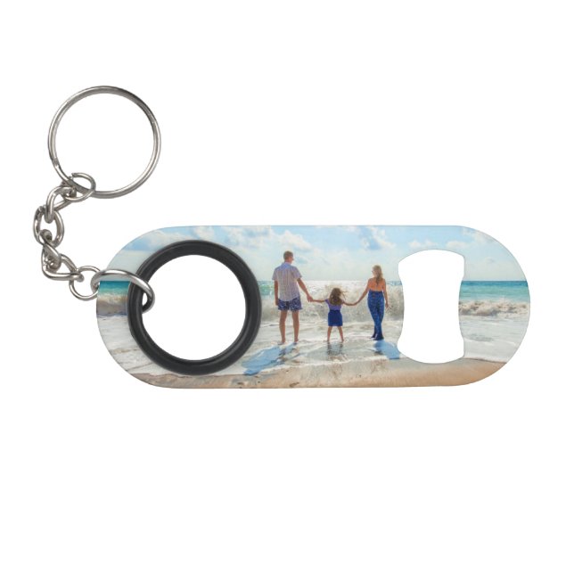 Porte-clé Décapsuleur Personnalisez votre famille Photo Porte - clé Bott (Devant (Horizontal))