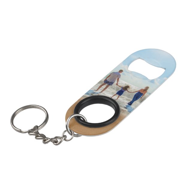 Porte-clé Décapsuleur Personnalisez votre Porte - clé photo Bottle Opene (Devant Angle)