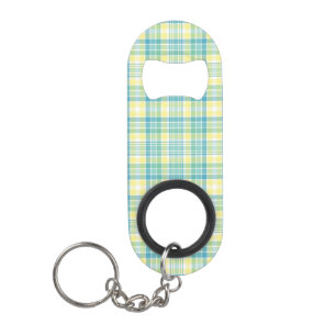 Porte-clé Décapsuleur Plaid en pastel